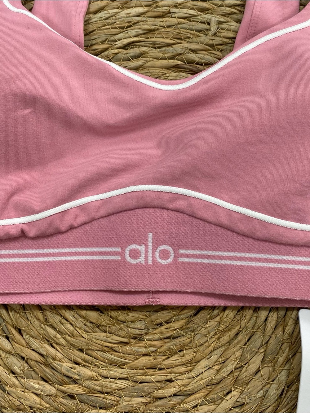 Alo Pink Seam Detail Sports Bra & Legging Set - Picture 10 of 10